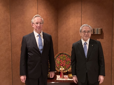 Встреча Президента Сока Гаккай Харады и Чрезвычайного и Полномочного Посла РФ в Японии Галузина